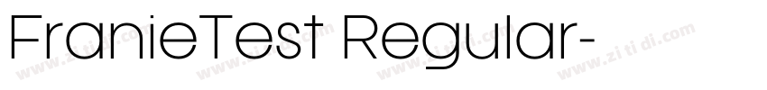 FranieTest Regular字体转换